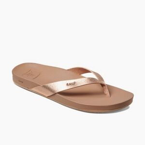 NWT Reef Cushion Court Rose Gold Vegan Leather Sandals Women’s Size 11